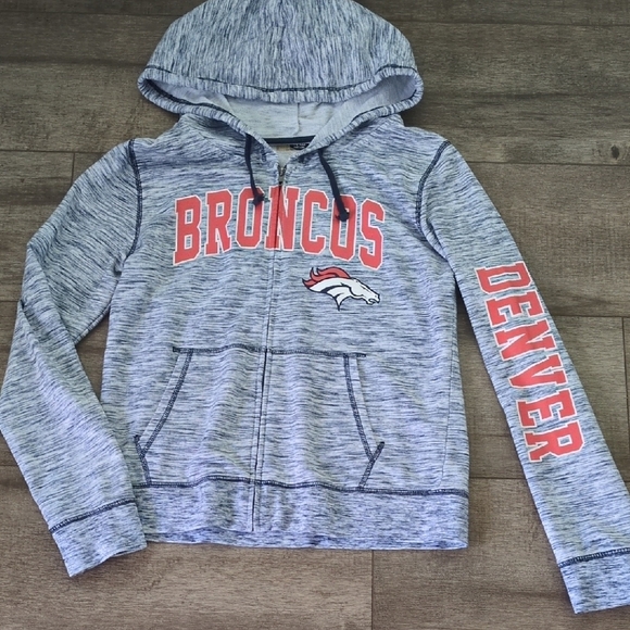 Team Apparel Tops - Denver Broncos Gray Hoodie